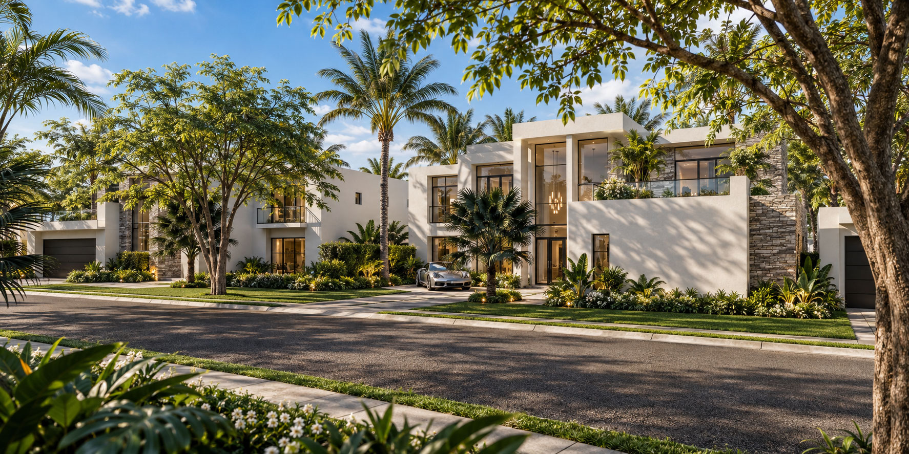 Finca Elena — A New Direction: Neighbouring home designs composed as one continuous streetscape
