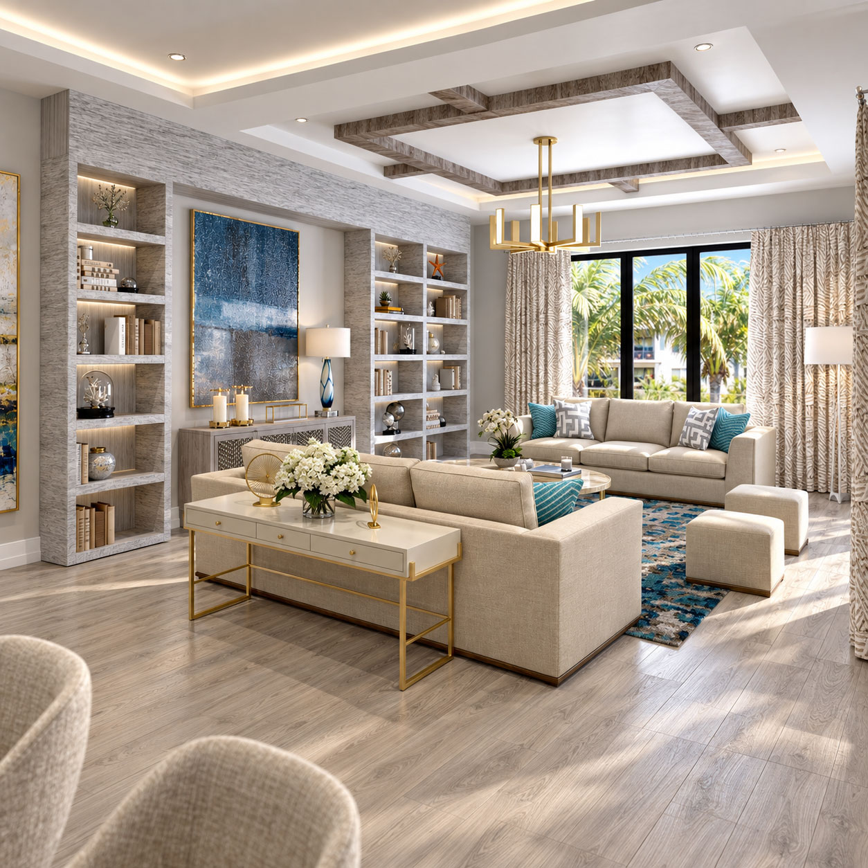 Naples Square: Type D living room